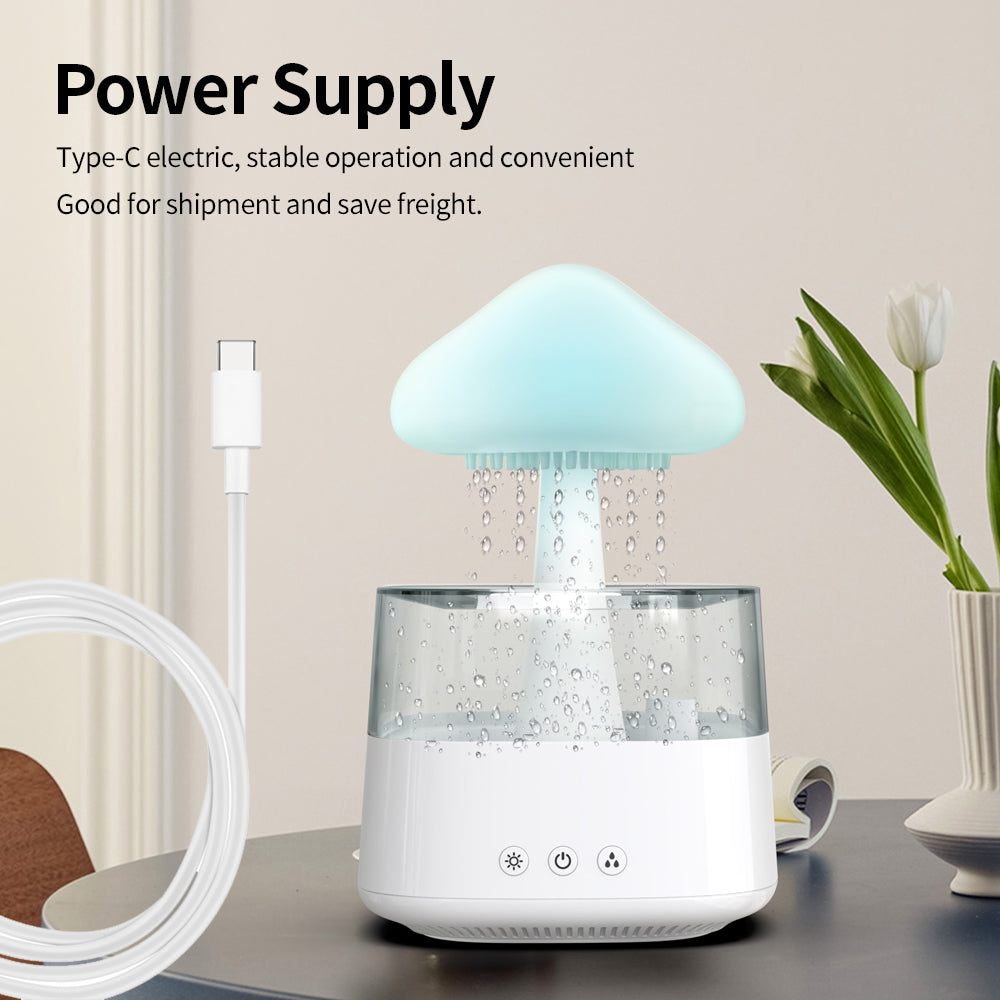 Rain Cloud Humidifier. Night Light with 7 Colours