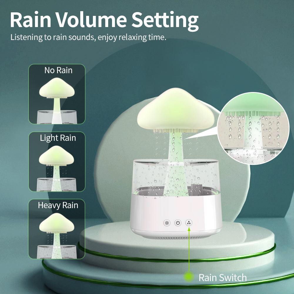 Rain Cloud Humidifier. Night Light with 7 Colours