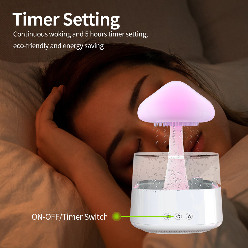 Rain Cloud Humidifier. Night Light with 7 Colours